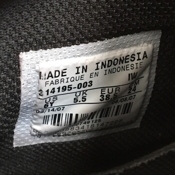 Nike Air AF-1 82 black size 6Y/M, 8W velcro rare - Picture 4 of 4